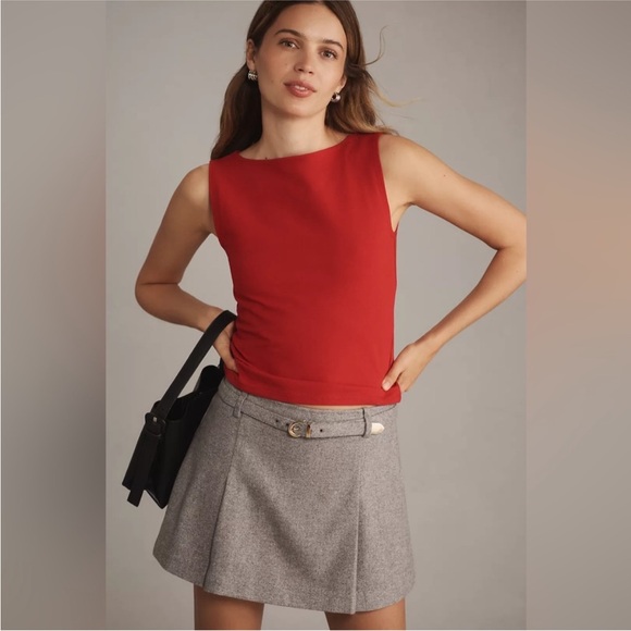 Reformation Dusk Knit Top Red - Picture 1 of 7